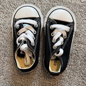 Converse Black and White Toddler Sneakers size 4
